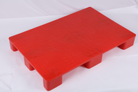 Offre Spéciale 1200*800mm Palette en plastique HDPE à face unique et résistante à 9 pieds