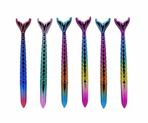 Beautiful Light Color Change Mermaid Tail Stylus Cute Plastic <b>Ballpoint</b> <b>Pen</b> Girl Cute Plastic <b>Pen</b> - Product Image 2
