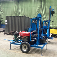 Moteur diesel 22hp 25hp 35hp machine de forage de puits d'eau plate-forme de forage hydraulique pour la mine et l'utilisation de puits