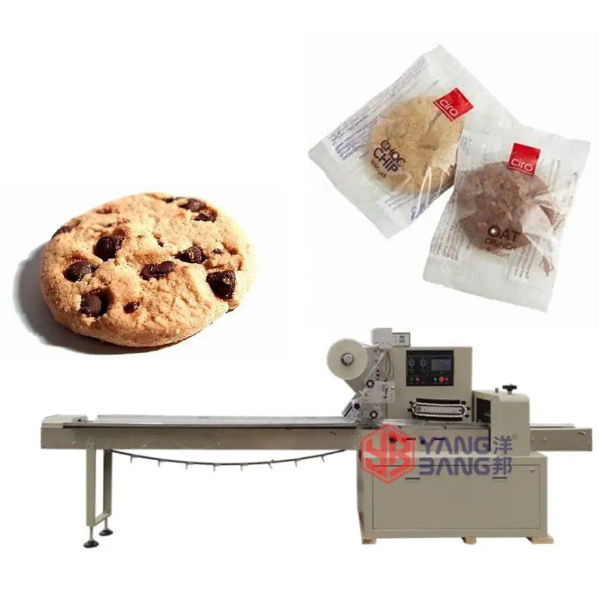YB-600 Yangbang Penyegelan Rahang Otomatis Horizontal Kecil Roti Kue Biskuit Kue Aliran Makanan Kemasan Mesin Harga
