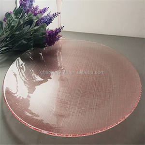 Assiette de présentation en verre colorée et à motifs pour mariage et fête, à prix avantageux, provenant de Chine - Product Image 5