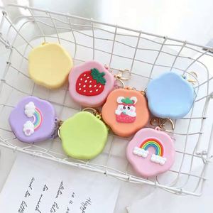 2022 Christmas Gift Hottest Sale Relieve Stress Bubble Push Toy <b>Keychain</b> PVC Mini Silicone Coin Purse for Kids Student - Product Image 5