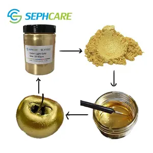 Sephcare Food Grade Ingredients Metallic Gold Edible Glitters For Drinks Shiny Glitter Shimmer Beverage Dust Food Additives