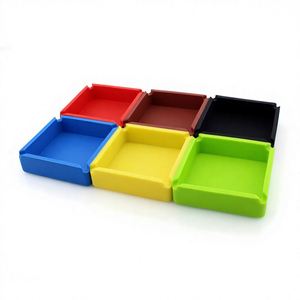 Unbreakable Silicone Ashtray with Custom Logo Heat Resistant Easy Clean Portable Cigar Smoking Accessories for Home Office Use - Product Image 1