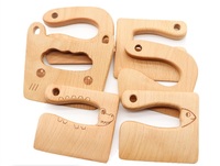 Jouets de cuisine en bois en gros pour enfants : couteaux et coupe-légumes sécurisés