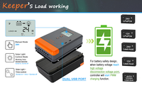 Contrôleur de charge solaire PowMr avec écran LCD 30A 12V 24V Auto Entrée PV MAX 75V Contrôleur de charge de batterie solaire MPPT