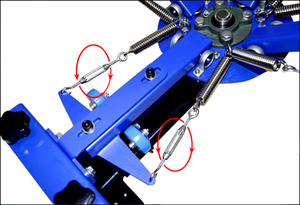 Cya442l Loại Sàn Bốn Màu Bốn Trạm Đôi Bánh Xe Màn Hình Máy In Cho Áo Thun Màn Hình In Ấn Máy Móc - Product Image 6