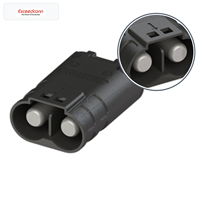 Systèmes d'alimentation pour drones, connecteur mâle 2 broches 90A 150V DC 8-6AWG à montage sur câble avec verrouillage rapide