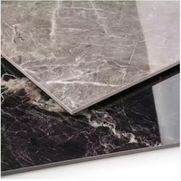 Panel Decorativo de Pared 3D de PVC con Aspecto de Calacatta Gold para Revestimiento de Cocina, Nero Marquina Negro para Dormitorio, Estilo de Grano de Madera