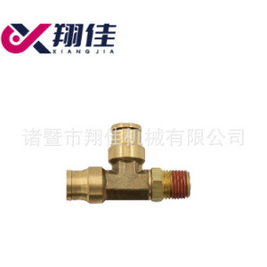 Xiangjia Machinery Brass T Fitting 14x18mm Push In Threaded Pneumatics Water Plumbing - Product Image 5