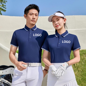 เสื้อโปโลผู้ชายสีล้วนแห้งเร็ว, เสื้อโปโล100% soros แขนสั้นผ้าคอตตอนแท้สำหรับนักธุรกิจ - Product Image 2