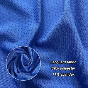 Buona qualità 89% poliestere 11% Spandex Drifit Mesh Sports tessuto Jacquard elasticizzato a 4 vie per abbigliamento da ciclismo Activewear