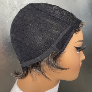 วิกผมสั้นตรงแบบพิกซี่คัท ไม่มีหน้าม้า ไม่มีเชือกผูก ขายส่ง - Product Image 6