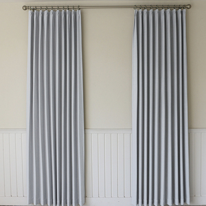 Nuevo producto tejido 100% poliéster color sólido moderno de lujo <span class=keywords><strong>2</strong></span> piezas cortinas - Product Image 1