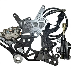 Kit de Soporte de Freno de Disco Trasero de Doble Caliper AXZ Modificado de Aleación Ligera de Aluminio con Acabado de Óxido Anódico para Caliper de Freno de <span class=keywords><strong>Pie</strong></span> - Product Image 3