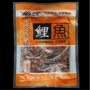 Appât granulaire en granulés d'algues pour carpes comunes Zhong Xin, matériel de pêche en réservoir - Product Image 1