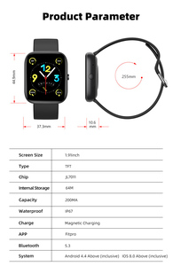 C08 montre intelligente en gros 2024 1.91 pouces BT appel Fitness Tracker mode sport étanche Smartwatch surveillance de la santé - Product Image 6