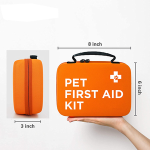 Bolsa de primeros auxilios Eco Eva de Emergencia Veterinaria con logotipo personalizado, botiquín compacto de primeros auxilios para cachorros y mascotas para perros y gatos, acampar al aire libre - Product Image 1