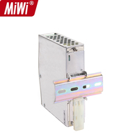 Alimentation électrique industrielle NDR-75-24 à sortie unique 110VAC 220VAC vers 24VDC 75W sur rail DIN AC/DC CE