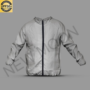 Tailored Pure Color Lightweight Fishing <b>Jacket</b> <b>Men</b> UPF50+ Sun Protective Breathable <b>Thin</b> Outdoor Sportswear - Product Image 5