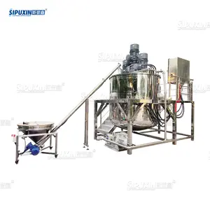 SIPUXIN 5000L detergente en polvo que hace la máquina mezcladora de paletas para Gel de ducha con precio de alimentación de polvo del tanque de mezcla