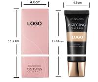 Fond de teint pour le visage sans logo, marque privée, bricolage de haute qualité, couverture complète 24 heures, fond de teint liquide imperméable et sans poids