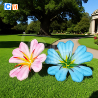 Décoration de scène gonflable géante Modèles de fleurs pour la décoration publicitaire
