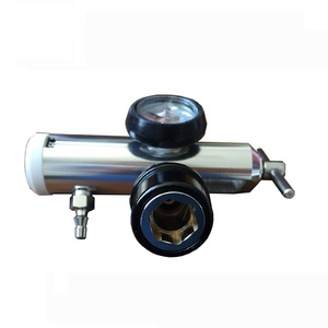 Régulateur de pression d'oxygène CGA 870 EMS avec connecteur <span class=keywords><strong>Heyer</strong></span>, corps en aluminium, intérieur en laiton, 0-25 LPM - Product Image 4