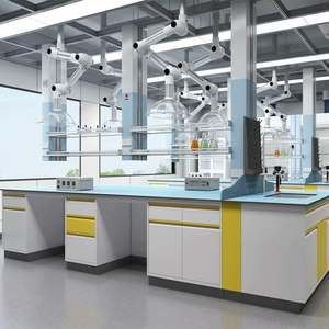 CE cấp giấy chứng nhận thiết kế hiện đại c-khung hóa chất nhựa Epoxy thép phòng thí nghiệm bàn làm việc cho các trường học bệnh viện công cụ của giáo viên - Product Image 1