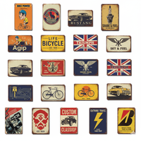 Plaque murale rectangulaire personnalisée de haute qualité en métal gaufré émail doux, style antique moderne, avec logo personnalisé et impression offset pour la maison