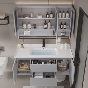 Smart washing integrated modern simple wall-mounted washbasin smart bathroom cabinet - Product Image 2