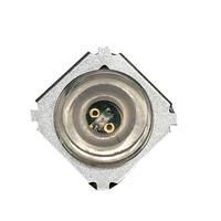 Interrupteur à bouton-poussoir en laiton 10*10*4 avec lumière LED, interrupteur tactile momentané 12V SMD