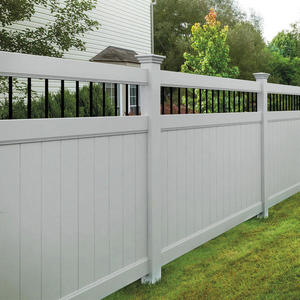 Cercas de vinilo plástico PVC de la marca Showtech, cerca de PVC, cerca de jardín económica, cercas, enrejados y portones sin recubrimiento, 30 años - Product Image 1