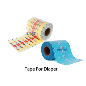 Big dot nonwoven white or printed frontal tape for baby diapers china verlco material baby diaper making