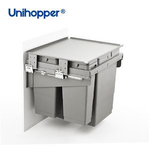 UNIHOPPER <span class=keywords><strong>Poubelle</strong></span> de cuisine <span class=keywords><strong>Évier</strong></span> <span class=keywords><strong>Poubelle</strong></span> intégrée dissimulée coulissante Fermeture en douceur Tirer la <span class=keywords><strong>poubelle</strong></span> <span class=keywords><strong>sous</strong></span> l'armoire - Product Image 1
