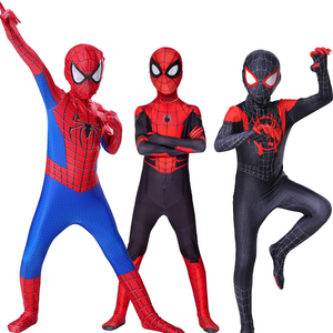 Costumes de cosplay pour enfants XJ Boys Echo, Noël, Halloween, super-héros <span class=keywords><strong>Miles</strong></span> <span class=keywords><strong>Morales</strong></span>, combinaison Zentai, combinaison en polyester - Product Image 1