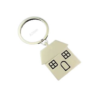 พวงกุญแจรูปบ้านน่ารัก ทำจากโลหะผสมสังกะสี - Product Image 1