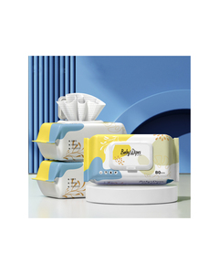 Lingettes Premium pour les mains et <span class=keywords><strong>la</strong></span> bouche des bébés avec couvercle, douces et non irritantes, pour le nettoyage domestique, 80 lingettes par paquet. - Product Image 2