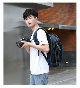 <span class=keywords><strong>Sac</strong></span> à dos Camara en Nylon bleu pour ordinateur portable Dslr Macbook, <span class=keywords><strong>sac</strong></span> à dos de <span class=keywords><strong>voyage</strong></span> décontracté pour homme, <span class=keywords><strong>sac</strong></span> à dos en toile cirée pour appareil <span class=keywords><strong>photo</strong></span>, étui pour Dslr - Product Image 6