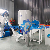 Nouvelle ligne de production d'aliments pour animaux de 1 T/H, ligne de production de granulés pour volailles, machine de traitement complète pour bovins, moutons, porcs, poulets