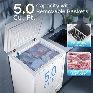 Wholesale Horizontal 186l Chest Deep <b>Freezer</b> Single Door Refrigerator Powered for Household and Hotel Use Energy Save M Bd/bc19 - Product Image 3