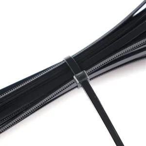 Top Sell Self-Locking 100 150 200 250 300 400 450 500 650 750 Nylon Cable TieためBlack & White