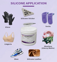 Points en silicone pour chaussettes, haute transparence, compatibles avec les machines de distribution pour points antidérapants