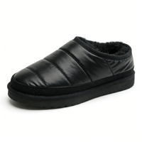 Vente en gros OEM/ODM directe d'usine – Bottes d'hiver plates pour femmes et hommes, en peau de mouton, imperméables, antidérapantes, en tissu peluche