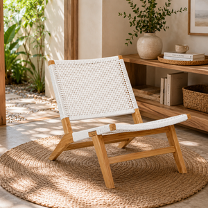 Traditional Indonesian <b>Teak</b> <b>Garden</b> <b>Chair</b>-Modern Tropical Design Portable Durable Outdoor Furniture for Park Villa Use - Product Image 5