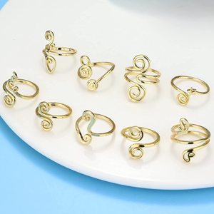 2026 New Fashion <b>Toe</b> <b>Ring</b> Summer Beach Foot Jewelry Bohemian Irregular Winding Real <b>Gold</b> Plated Adjustable <b>Toe</b> <b>Rings</b> for Women - Product Image 5