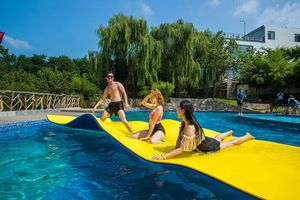 Juguetes acuáticos personalizados de fábrica XPE playa agua entretenimiento <span class=keywords><strong>multijugador</strong></span> juego espuma piscina flotadores estera de espuma flotante estera flotante - Product Image 4