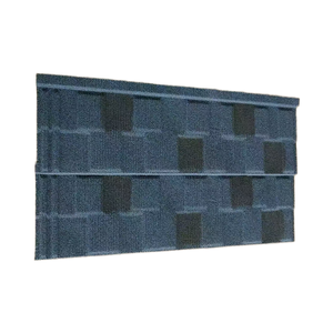 Tuiles de toiture en métal revêtues de pierre durables 50 ans, style <span class=keywords><strong>ardoise</strong></span> européenne, résistantes à la chaleur et aux intempéries, fabriquées à la machine, pour toitures d'appartements et de villas - Product Image 6