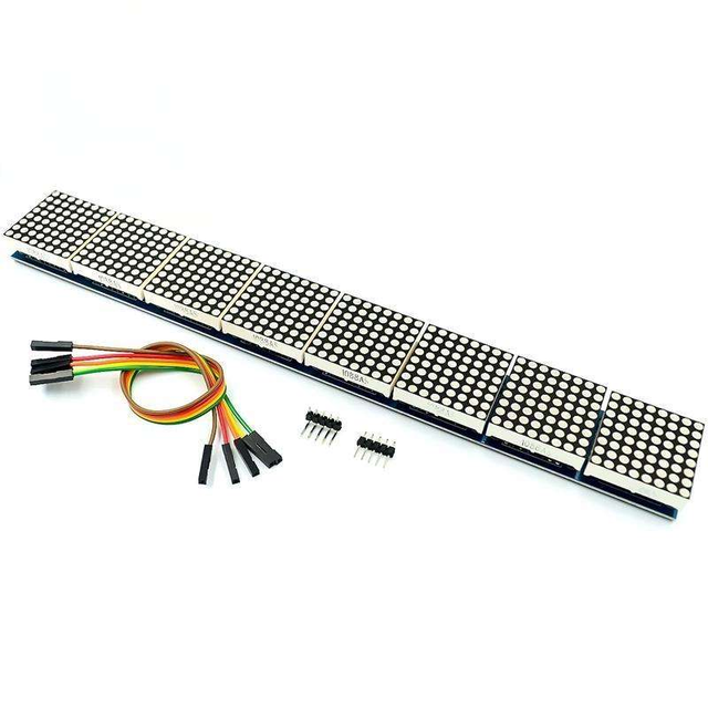 MAX7219 8-Digit Dot Matrix Module LED Display Driver Control Board for Arduino Microcontroller