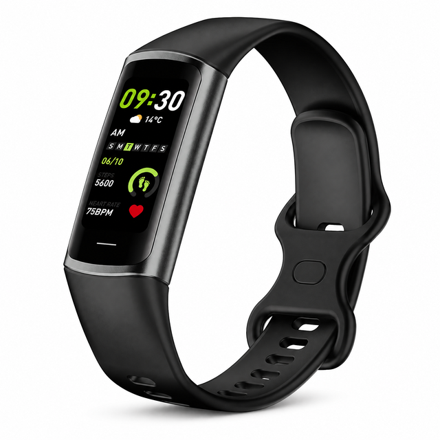 Smart Watch C68 1.1 Inch AMOLED Fitness Tracker AOD BT 5.0 IP67 Waterproof Heart Rate SpO2 25 Sports Modes 10 Days Battery